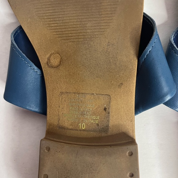 Leather flat sandal sz 10 - Picture 2 of 4